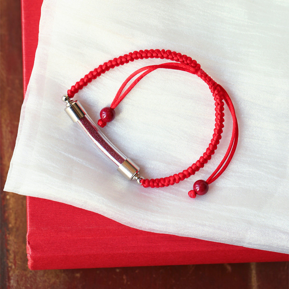 原矿朱砂紫金砂原矿粉嘎乌盒弯管款手编红手绳 女款朱砂手链饰品,淘宝优惠券,粉丝福利购,淘宝优惠卷