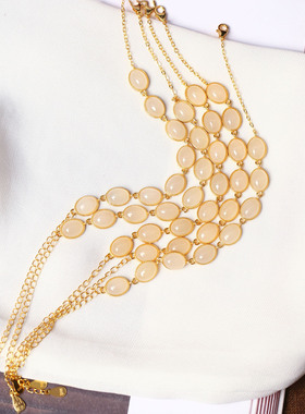 天然和田玉老料白玉蛋面纯银镶嵌款手链 女款玉石镶嵌简约款饰品