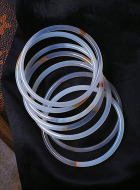 店铺处理天然玛瑙叮当手镯清货 玛瑙正品玉髓手镯镯饰品