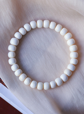 精品天然猛犸象牙老型珠款单圈