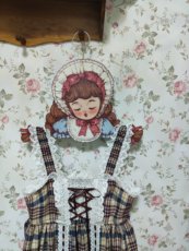Деревянные вешалки 原创木质复古女孩cooking girl家居装饰衣架 少女心卧室壁挂