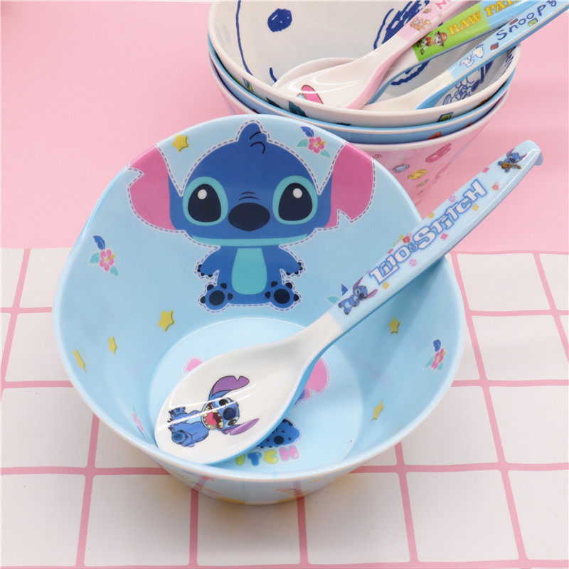 特价卡通儿童碗密胺仿陶瓷防摔家用汤碗塑料碗创意宝宝可爱吃饭碗