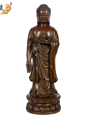 纯铜释迦摩尼阿弥陀佛像