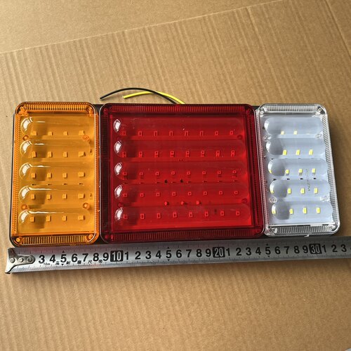 140-2大货车后尾灯总成12v24v超亮led农用挂车刹车灯电子防追尾灯 - 图2