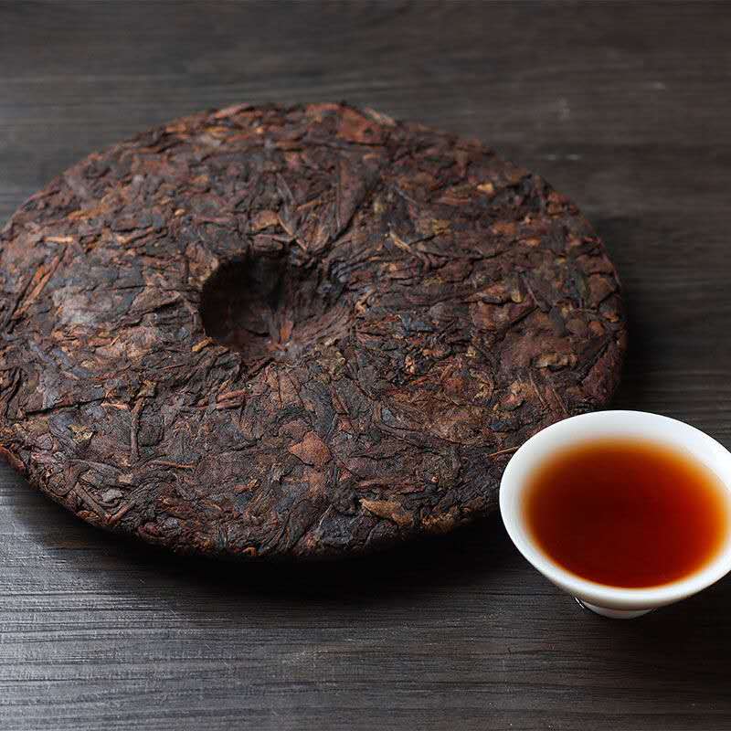 云南七子饼357克勐海非特级古树头春普洱茶熟茶饼大众口良熟饼茶 - 图1