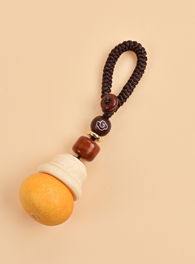 天然小葫芦楞严咒手机挂件吊坠钥匙扣挂饰随身小瓶子空心可打开放