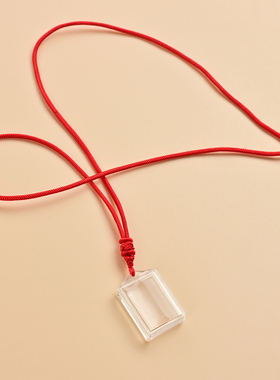 可以打开的空心透明中小号可拆嘎乌盒子挂件装照片吊坠楞严咒经文