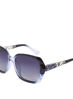 2025新款潮偏光墨镜女士圆脸韩版网红太阳镜复古防紫外线近视眼镜