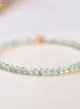 XKDDCT新款款绿手链m圆珠玉转极