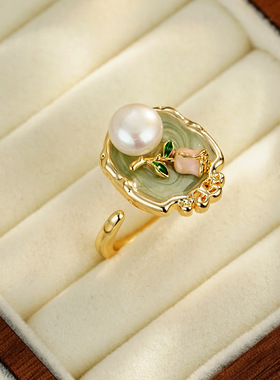 XKDDCT新款油画风天然淡水珍珠