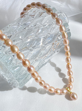 XKDDCT新款天然淡水珍珠项链女简