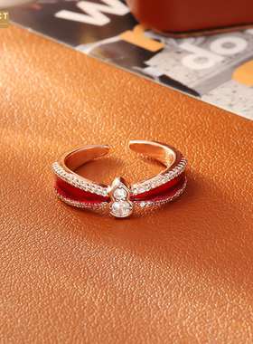 XKDDCT铜镀真金福禄葫芦开口戒指