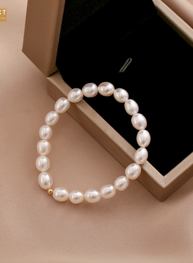 XKDDCT复古淡水珍珠手链女气质小