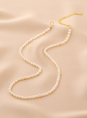 XKDDCT新款天然淡水45mm米珠简约