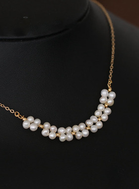 XKDDCT天然淡水珍珠项链复古轻奢
