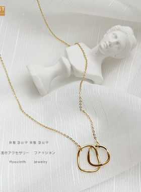 XKDDCT新款设计金属扣环项链极