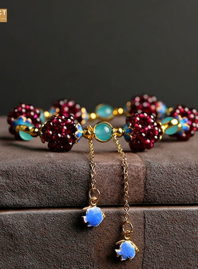 XKDDCT国风石榴石简约女款石榴石