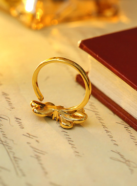 XKDDCT中古风小众设计感蝴蝶结滴