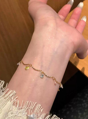 XKDDCT五彩缤纷彩色锆石手链超仙