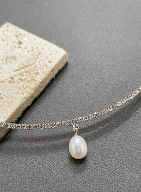 XKDDCT韩版项圈镶嵌满钻项链新潮