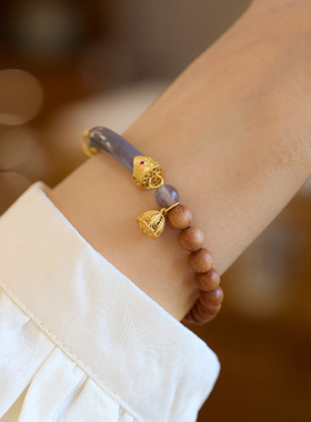 XKDDCT新中式奶香檀木手串半生烟