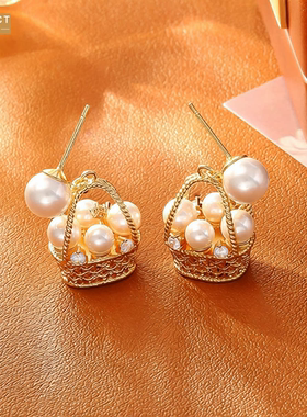 XKDDCT爆款法式编织镂空花篮项链