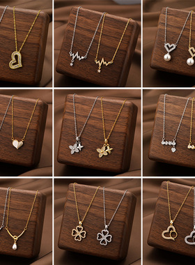 XKDDCT亚马逊欧美热卖钛钢项链女