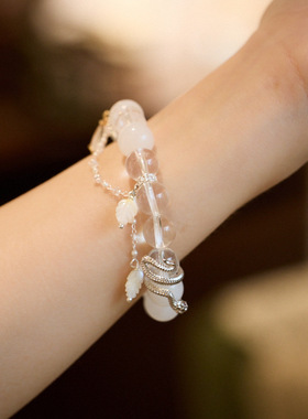 XKDDCT寺庙同款白水晶女蛇年本命