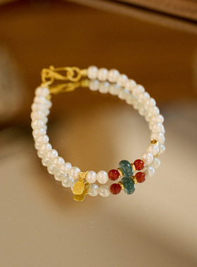 XKDDCT天然极光淡水珍珠女蓝水翡