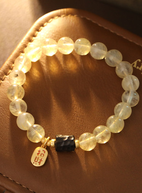 XKDDCT原创设计招财纳福黄水晶手