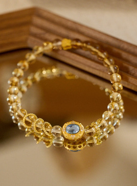 XKDDCT天然巴西黄女海蓝宝神仙公