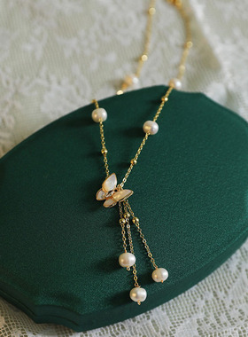 XKDDCT新款天然淡水珍珠女式蝴蝶