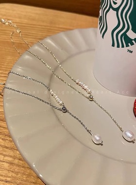 XKDDCT天然淡水珍珠项链简约轻奢
