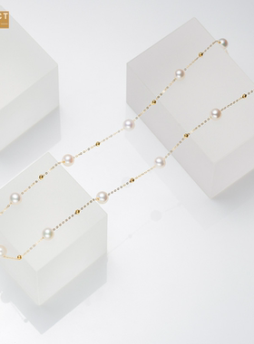 XKDDCT淡水珍珠纯手工满天星骨链