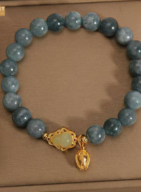 XKDDCT石蔚蓝色手链女好葫芦手串