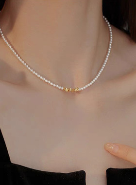 XKDDCT小众设计感贝珠项链串珠百