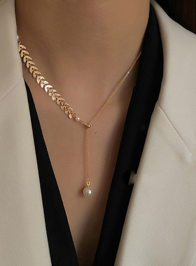 XKDDCT天然淡水轻奢小众麦穗珍珠