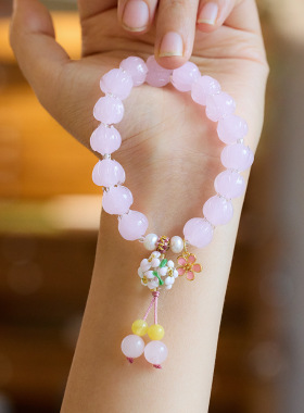 XKDDCT寺庙同款胭脂雪莲花琉璃手