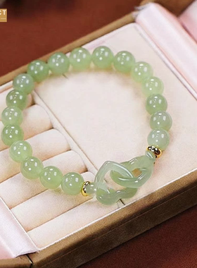 XKDDCT仿玉环环相扣新中式手链女