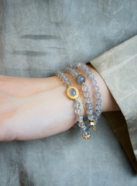 XKDDCT天然月光石水晶手链女S92