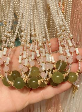 XKDDCT施家贝珠同款珍珠项链天然