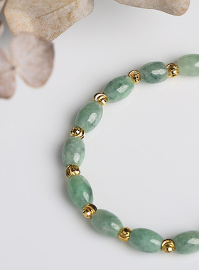 XKDDCT天然米珠玉石手链民族风男