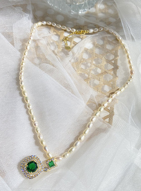 XKDDCT天然淡水珍珠项链女轻奢气