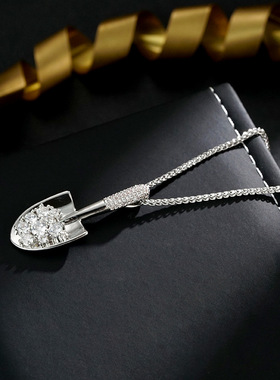 XKDDCT网络爆款满镶锆点缀银铲铲