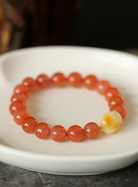 XKDDCT天然凉山南红9mm樱桃红手