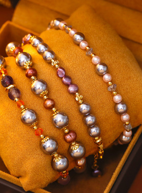 XKDDCT新款曼塔玫瑰珍珠手链女彩