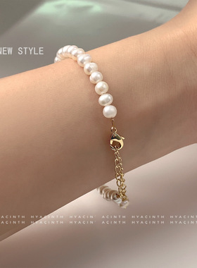 XKDDCT时尚天然淡水珍珠手链简约