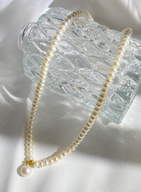 XKDDCT新款天然淡水珍珠项链女纯