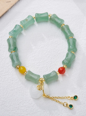 XKDDCT天然天山翠竹节女钱包鼓鼓