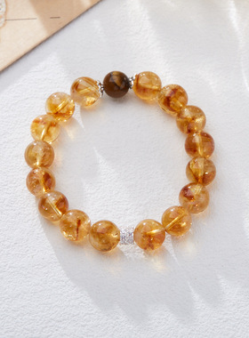 XKDDCT巴西黄手链女黄阿塞水晶宝